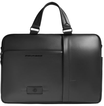 PIQUADRO – Borsa - Porta Pc 15,6 – Elegante e Professionale - In Pelle – Uomo
