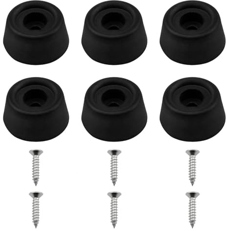 Fenteer 6-teiliges Set Billardqueue-Bodenstopfen-Schutzhüllen aus Gummi, Ersatzteil für Billard-Schläger, multifunktionales Reparaturzubehör