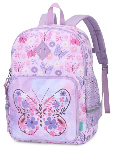 VX VONXURY Kinderrucksack 3-6 Jahre, 12L Kindergartenrucksack (Rosa Schmetterling)