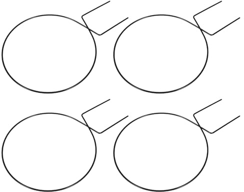 TOGEVAL 4 Stück Rundes Rankgitter für Topfpflanzen aus Schmiedeeisen Kleines Kletterspalier für Drinnen und Draußen Stabile Rankhilfe für Kletterpflanzen und Weinreben