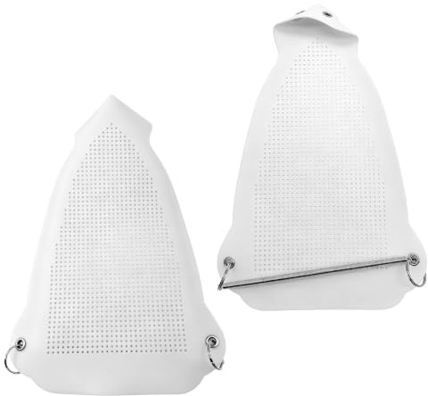 YDSW 2 PCS Iron Cover Non Stick Iron Shoe Protector Heat Resistant Teflon Sole Plate Covers for Garment Clothes Fabric Protection Easy Installation Fits Most Electric Steam Irons