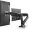 Bramley PowerLCD LED Monitor Desk Mount Arm Stand Bracket. Very Strong and Light Weight Die-Cast Aluminium supports up to 6.5Kg 27 monitor with Tilt and Swivel (Dual Monitor Spring Adjustable)