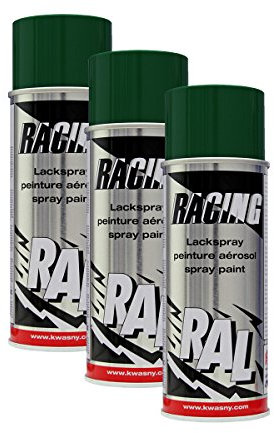 3X KWASNY 288 139 Auto-K Racing Lackspray RAL 6005 moosgrün 400ml