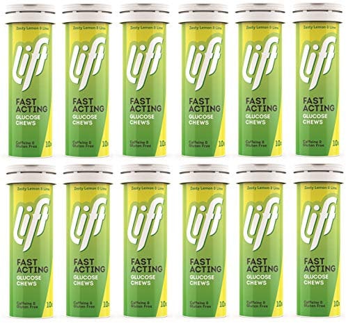 (12 Pack) Lift/Gluco Tabs Zesty Lemon & Lime 10 Tablets