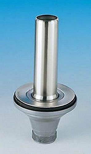 1035 PILETTA CON TUBO SFIORATORE INOX, LUNGHEZZA 170 LIRA