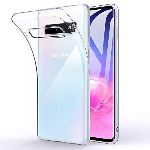 Beetop Kompatibel Mit Samsung Galaxy S10 Hülle Schutzhülle Ultradünn Handyhülle Transparent Weiche Silikon TPU Rückschale Case Cover - Transparent