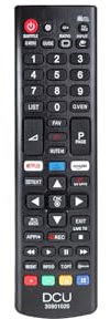 Dcu tecnologic Telecomando lg telecomando tv lcdled pulsante per netflix e prime video nero