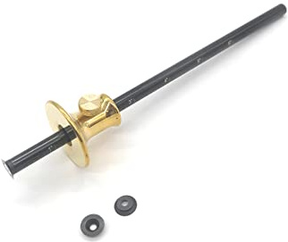 Taytools 467603 Wheel Marking Gauge Solid Machined Brass Head, 2 Extra High Speed Cutters, .310 inch Diameter Hardened Beam 8 Inches Easy Read SAE and Metric Grads