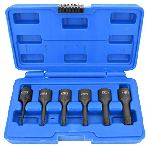 Juego de extractores de tornillos (2-10 mm, para llave de impacto)