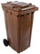 SSI Contenedor Basura 240 litros Color marrón