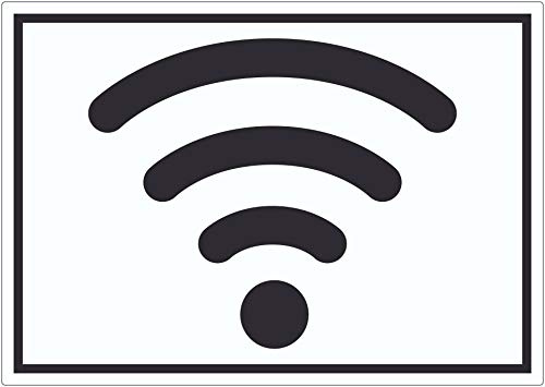Free Wlan Hotspot Symbol Aufkleber A9 (37x52mm)