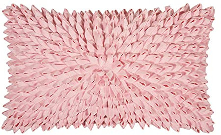 pad - Sentiment - Kissenhülle, Kissen, Zierkissen - Samt - Polyester - Rose, Rosa - 30 x 50cm - OHNE Füllung!
