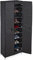 Relaxdays Schuhschrank, 30 Paar Schuhe, magnetische Türen, Stecksystem, Stoffschrank HBT: 168 x 61 x 31,5 cm, anthrazit