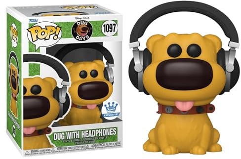 Funko Dug Days Pop! - Figura Decorativa de Vinilo con Auriculares (9 cm)