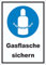 HB-Druck Gasflaschen sichern Schild A4 (210x297mm)