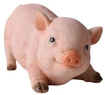 Heimdekoration Gartendekoration, Schweine-Statuen im Freien, Schweine-Haus und Gartendekoration, Schweine-Gartenfiguren, Schweine- außen, charmante Naive-Schweine-Statuen Heimdekoration
