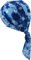 fashionchimp Zandana aus 100% Baumwolle, Bandana-Kopftuch, Bikertuch für Damen und Herren, Muster-Print (Batic-Blau)