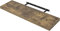 WOLTU Étagère Murale, Étagère Flottante pour Livres CD DVD, en Panneau de Bois d'Ingénierie, 100x23x3,8cm, Marron Rustique, RG9317hov