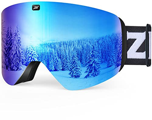 ZIONOR X11 Skibrille Magnetische Zylindrische Snowboard Schneebrille für Herren Damen