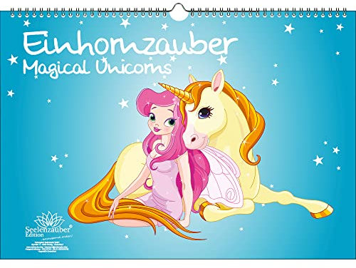 Einhornzauber DIN A3 Immerwährender Kalender Einhorn Einhörner Unicorn - Seelenzauber