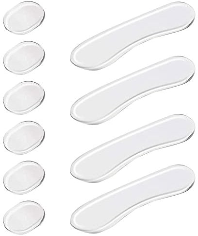10 Stück Trommel-Dämpfer-Gele, weiche Silikon-Dämpfer-Gel-Pads, transparente Trommel-Schalldämpfer, ovale und lange Streifen, Trommel-Schalldämpfer-Pads