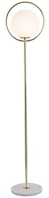 KYUSAR Lampadaire Lampe sur Pied Lampadaire en Boule De Verre Lampadaire en Métal Doré Lampe De Lecture Populaire Lampadaire Lampadaire sur Pied Salon