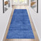 Siunwdiy Teppich Läufer Flur Küche rutschfest Waschbar Blau Küchenläufer Lang Modern Korridor -Teppichläufer Küchenteppich Meterware Anpassbar,Blau,40x160cm