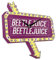 Disney Beetlejuice BJC3000 Wanduhr in Schildform, Rot und Gelb