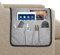 volumoon Sofa Armlehnen Organizer, Couch Organizer Rutschfest, Sessel Hängen Aufbewahrungstasche, 5 Taschen, für Handy, iPad, Buch, Zeitschriften, TV-Fernbedienung, Tablets, Brille (Grau)