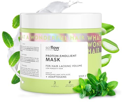 So!Flow Haarmaske zur Perfektionierung der Porosität - Verwandle Strähnen mit niedriger Porosität - Verstärke Volumen und Glanz mit luxuriöser Formel Deep Conditioner Hair Mask Hair Care Shiny Hair