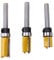 Sessleger 3 Stück 1/4 Unterputz-Router Bit Motiv Bit Kugellager oben und unten 1/2 Klinge Modell Holzkante Rasenmäher Tischler