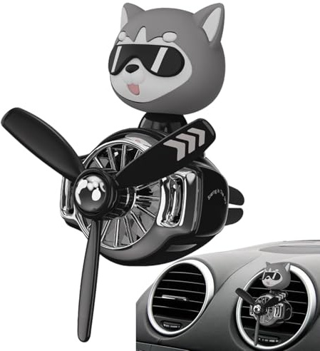Car Air Freshener, Cute Car Aromatherapy, Car Air Purifier, Dog Pilot Car Air Freshener, Fragrant Car Tablets, Car Perfume Air Freshener, Truck Air Freshener for All Cars SUVs Trucks