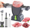Meat Slicer Machine for Home, Kitchen Stainless Steel Meat Slicer Cutter Set with Sharpener, 2-4mm Thickness Adjustable, Stainless Steel Meat Cleaver Food Slicer, Meat Slicer for Fresh Raw Meat