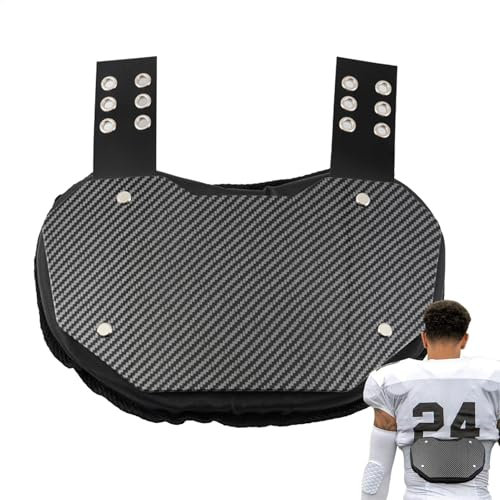 Football Backplates | Professionelle Kinderfußball -Rückplatte - Harte äußere Hülle, Hintergrundschutz, unteren Rückenpolster, Fußballschutzausrüstung mit verstellbarem Nylongurt