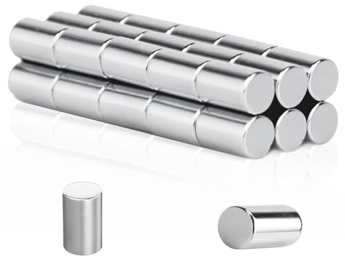 30 Stück Kleine Magnete, 6 x 10mm Neodym Extra Stark, Kühlschrank- und Whiteboardmagnete für Handwerk, Zuhause, Büro, Klassenzimmer, Eisenwerkzeuge
