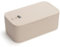 HOTOOLME Lockable Storage Box,Medicine Lockbox,Organizer Box with Combination Lock,Small Lockbox Travel Case,Containers Bin for Fridge,Office,Home,School （Cream）
