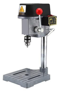 Taladro de Columna, Taladro De Banco Eléctrico Con Microperforadora Multifunción De 0,6mm-6,5mm, Perforadora Doméstica De 340W