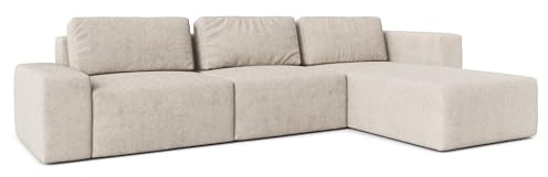 AXLIVING Couch XXL L Form Arkleton Ecksofa Groß Beige 360cm Komfort R