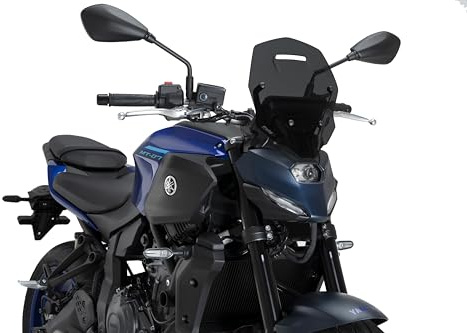Puig 22413F New Generation Touring, sport screen made of acrylic with aerodynamic design inspired by fighter jets, metal supports and TÜV approved, Dark Smoke