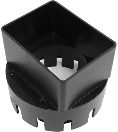 Beufee Adattatore di downspout della grondaia, Pioggia Quadrata da 3x4 Pollici per la grondaia per Gli adattatori di Becco per all'aperto (Nero)