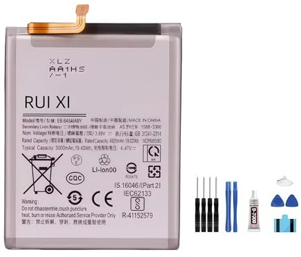 RUI XI Akku kompatibel für Samsung Galaxy A54 5G A546/A34 5G A346 5000mAh 3,88V EB-BA546ABY Telefonakku
