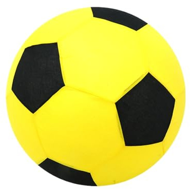 Generisch Indoor Soccer Ball, Cloth-Covered Football, Colorful Inflatable Beach Ball, Interactive Blow Up Football for Children, Teenagers, Indoor, Outdoor, Playground, Party Games