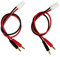 OliYin 2pcs compatible with Tamiya Connector Plug to 4mm Banana Plugs Balance Charge Lead Cable 14awg 11.8in 30cm for RC Lipo Battery(pack of 2)