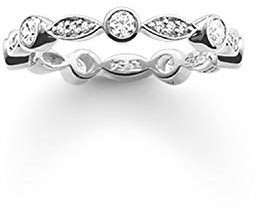 Thomas Sabo Ring Silber & Weiß Zirkonia Gr. 50 TR1985-051-14