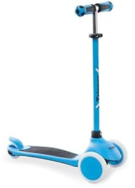 Mondo On&Go Tripper Scooter mit 3 Rädern, PU-Rollen und TPR-Griffen, Sicherheitsbremse hinten, Blau