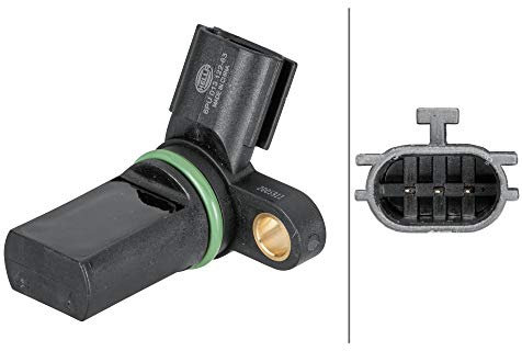 HELLA 6PU 013 122-631 Generador de impulsos, cigüeñal - 3polos - con junta anular