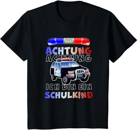 Schulkind 2024 Junge Mädchen POLIZEI 1. Klasse Einschulung T-Shirt