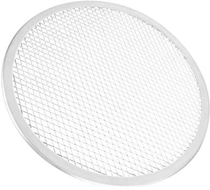 Cabilock Pizza Tray for Oven Aluminum Round Pizza Mesh Pan Pizza Screen 18 Inch Stainless Steel Pizza Screen Round Mesh Kitchen Pizza Crisper Pizza Baking Screen Round Tray Pizza Stand Mini