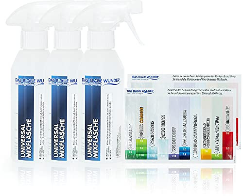 Das blaue Wunder Universal Mixflasche | Ersatzflasche mit Etiketten | Leerflasche | Sprühflasche | 250 ml (3)
