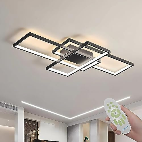 Diossad Modern Led Deckenleuchte,Dimmbar 2700-6500k Mit Fernbedienung Deckenlampe 59w,Deckenlampe FüR Wohnzimmer,Schlafzimmer, KüChe,Flur,Balkon, Esszimmer